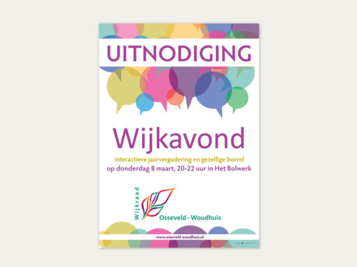 Wijkraad Osseveld Woudhuis promotional material